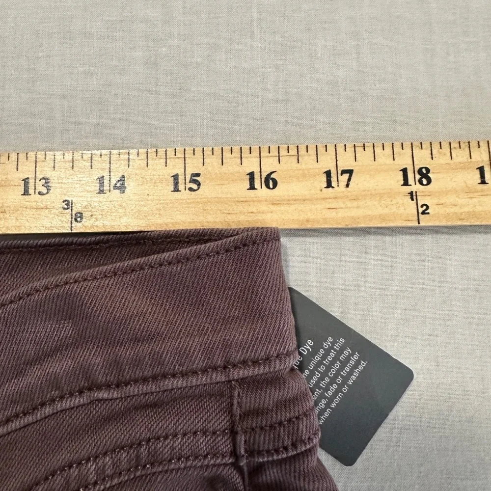 a.n.a Women's 12 Maxi Skirt Puce Brown High Rise Denim Front Slit NEW
